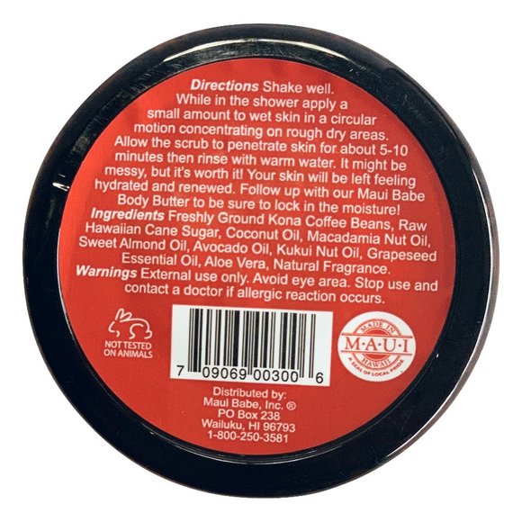 Maui Babe Coffee Body Scrub 8 Ounce - Picture 2 of 2